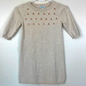 Old Navy Girls Beige Sweater Dress. Size Medium